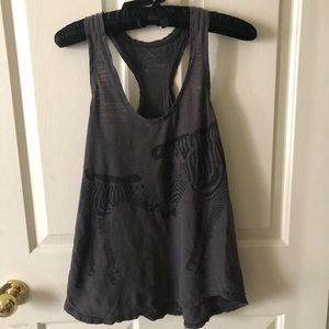 Zebra racerback tank
